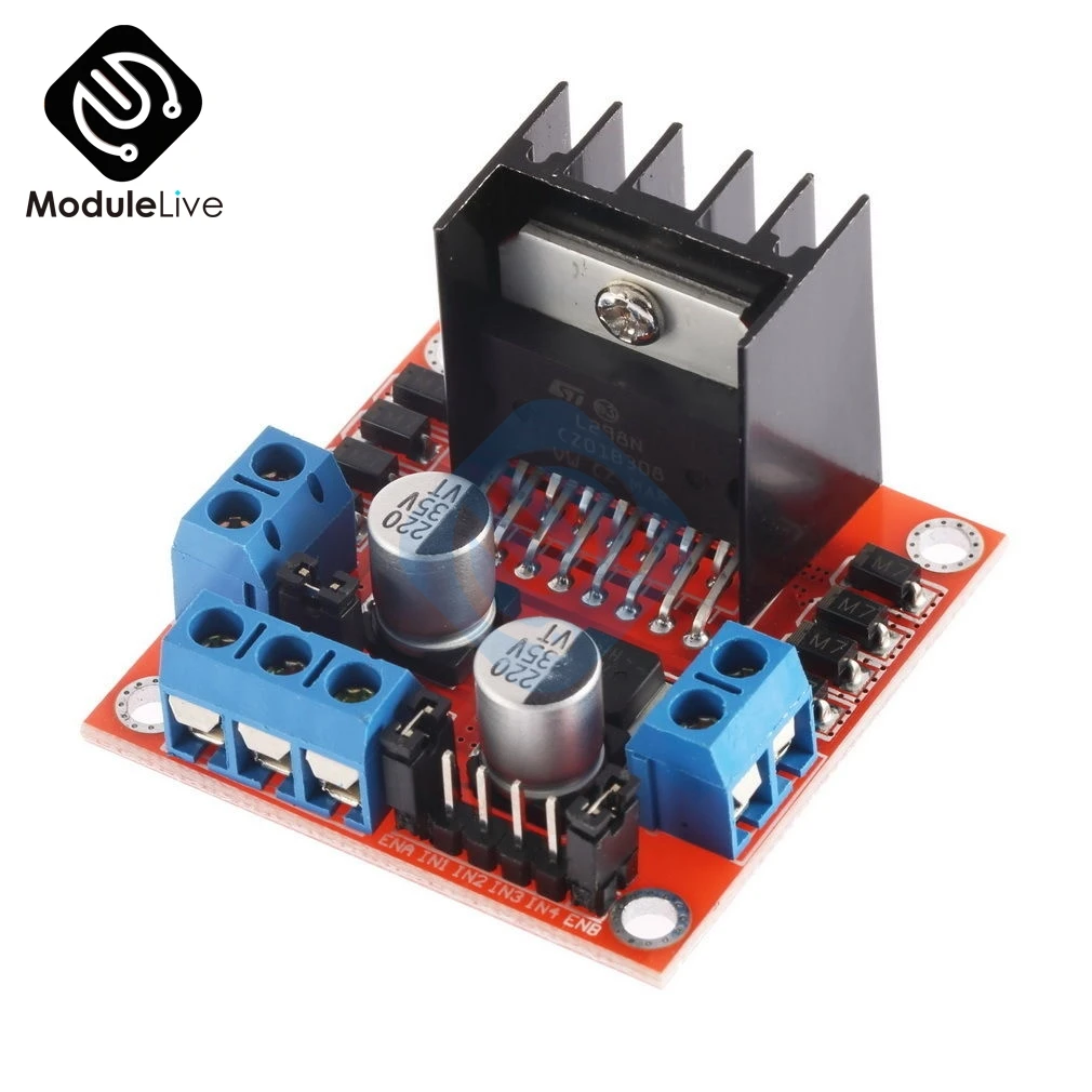 

2Pcs Stepper Motor Drive Controller Board Module L298N Dual H Bridge DC Motor Driver Module For Arduino Dual Channel