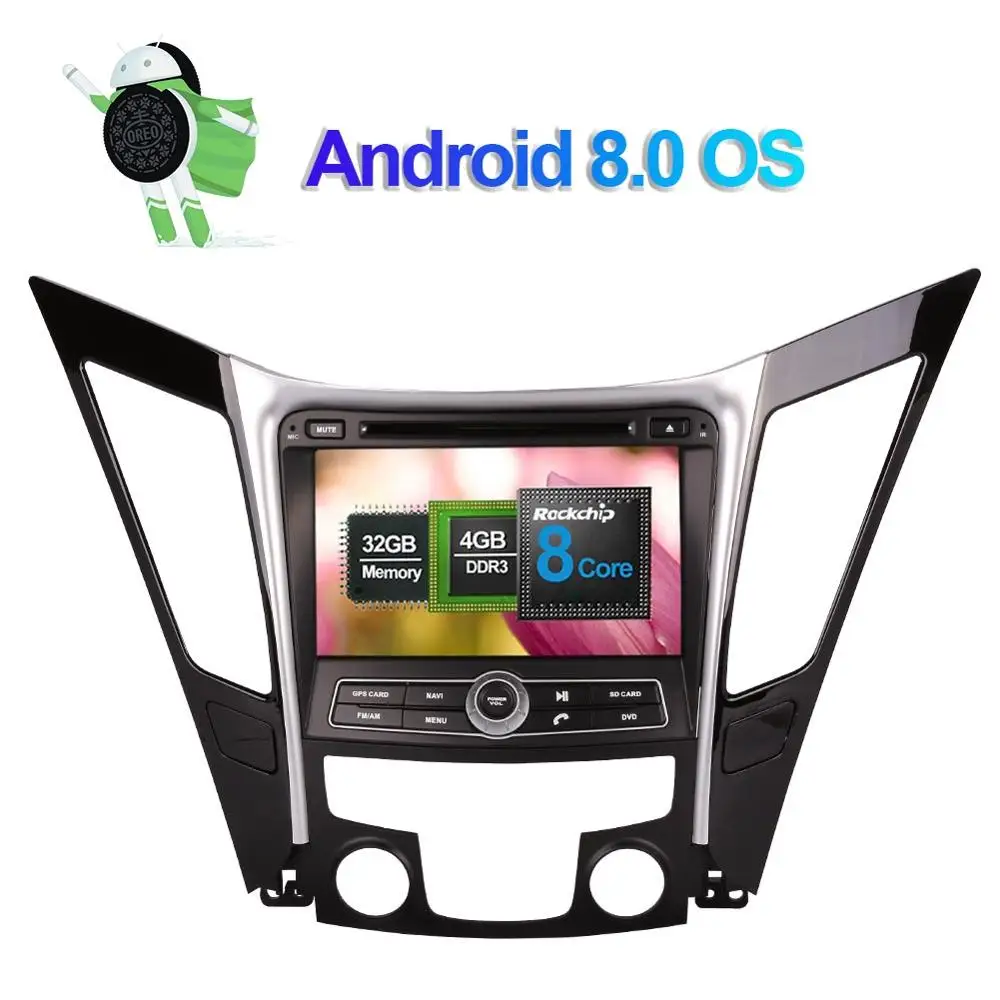 Android 8,0 Восьмиядерный 4 Гб ram автомобильный dvd-плеер gps навигация для hyundai Sonata I40 I45 I50 YF 2011-Радио стерео Мультимедиа