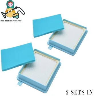 

2 SETS CLEAN DOLL Motor foam Filter for vacuum cleaner Philips PowerPro FC8630-8649 FC8058 FC9320 FC8470 FC8471 -8479 HEPA