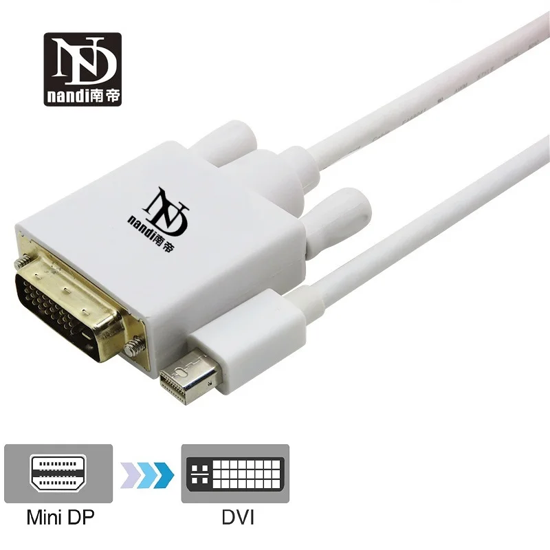 Thunderbolt Mini DP Display port to DVI адаптер кабель Male для MAC pro AIR Monitor 6FT 1 8 M | Электроника