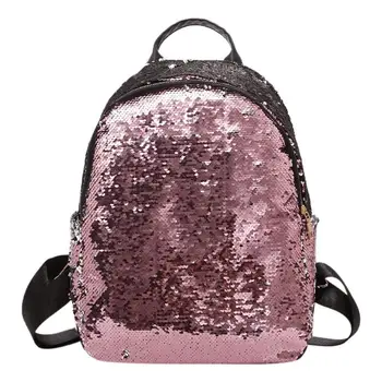

Women Sequins Backpack Teenage Girls Fashion Schoolbag Casual Travel Bling Rucksack Mochila Feminina Travel Backpack 2019 New