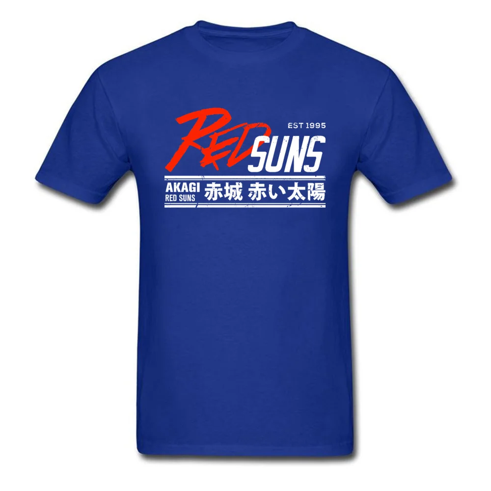 Man New Arrival Tops Shirt Crewneck Thanksgiving Day All Cotton T Shirt Geek Short Sleeve Initial-D-RedSuns-0619 Tee Shirts Initial-D-RedSuns-0619 blue