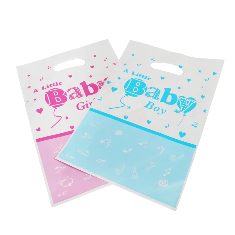 

40pcs/lot Baby Boy&Girl Gift Gag For Shower Party Supplies Kids Happy Birthday Party Candy Bags Loot Bag Decoration Supplies