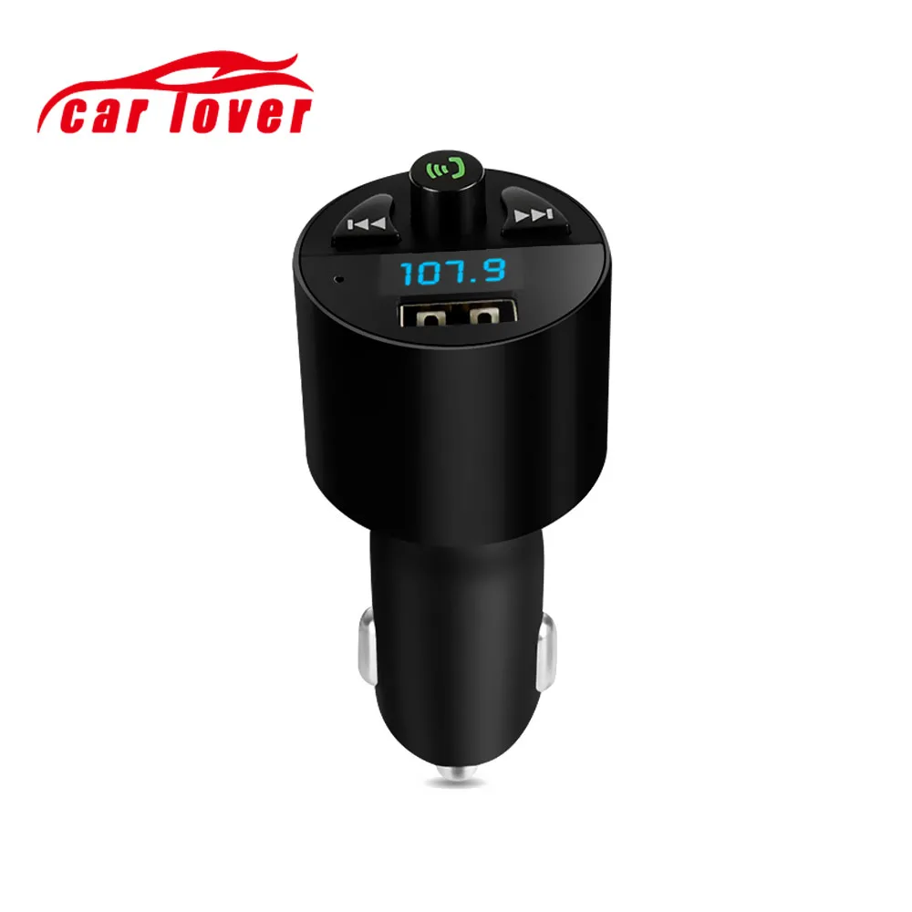 Bluetooth Handsfree 4,2 автомобильный комплект музыкальный плеер fm-передатчик модулятор USB телефон зарядное устройство Поддержка U диск/TF карта выход