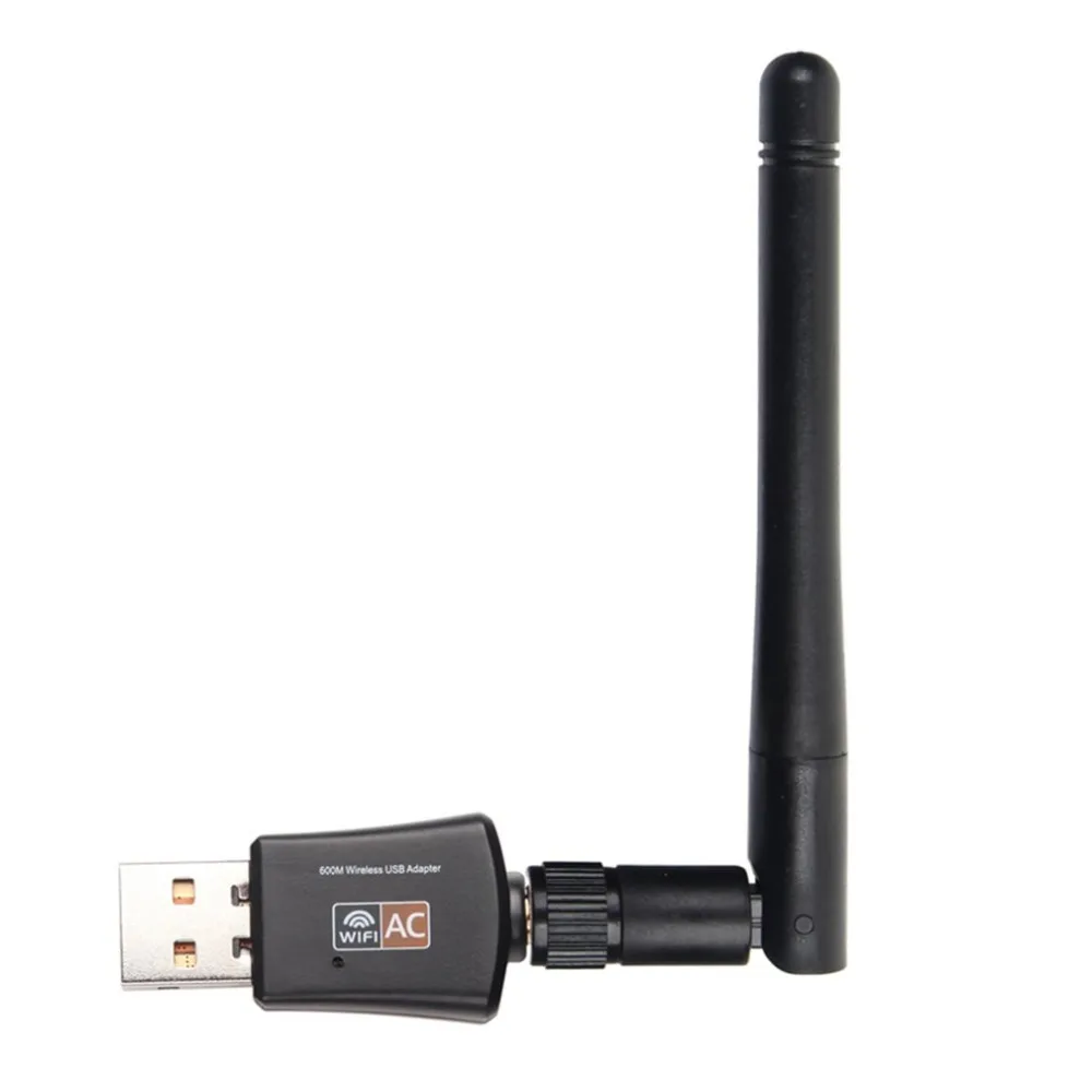 Мини AC600 Usb Wi-Fi 5,8 Г/2,4 ГГц 433 Мбит/с/150 Мбит/с переносной Беспроводной двухдиапазонный usb-адаптер Wi-Fi адаптер Wlan ПК Wi-Fi приемник внешний