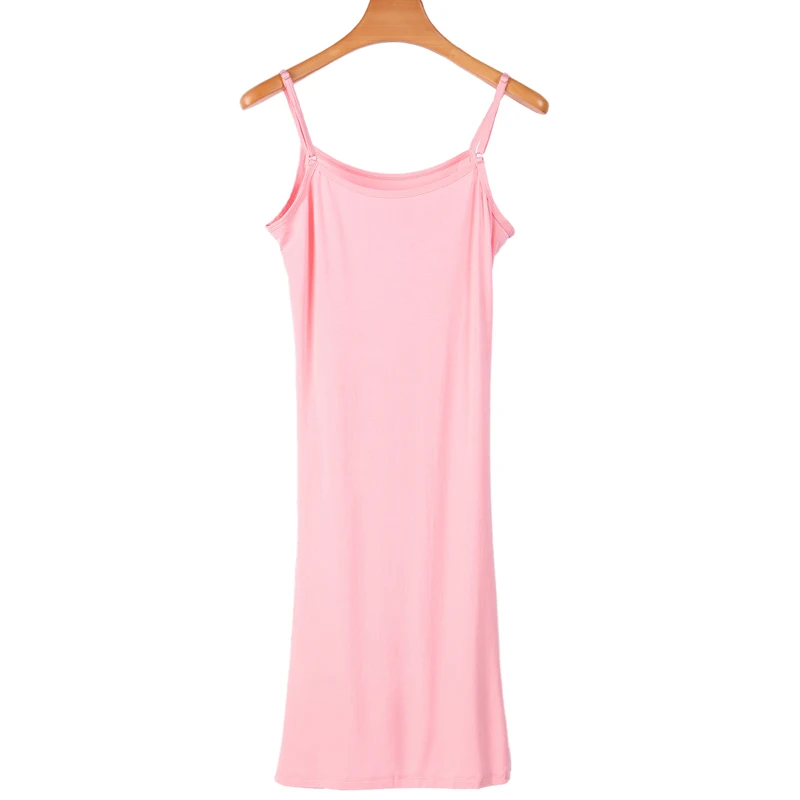 Knee Length Full Slips Spaghetti Summer Slip Modal Underdress Pure