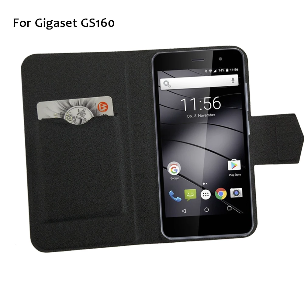 

5 Colors Hot! Gigaset GS160 Case Phone Leather Cover,Factory Direct Fashion Luxury Full Flip Stand Leather Phone Shell Cases