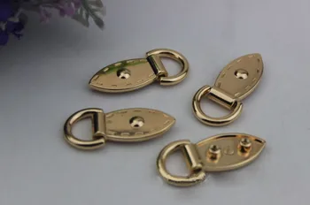 

10pcs/lot Pale golden DIY leaf shape package with side of the ring thick flank screw on the nail package of hardware fittings
