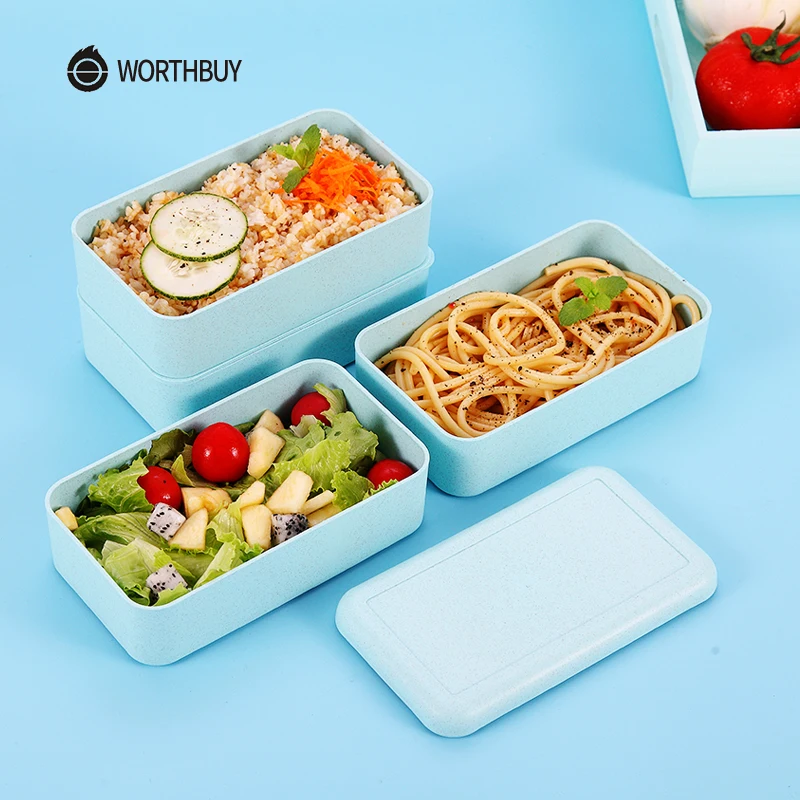 WORTHBUY Japanese Microwave font b Lunch b font Box For Kids Portable Leakproof School Bento Box