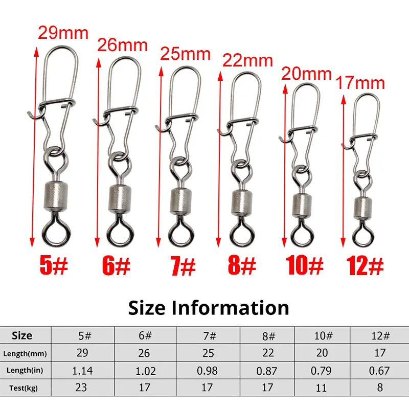30 шт./лот из нержавеющей стали Рыболовный Соединитель с застежкой "булавка" подшипник качения поворотный оснастки шпильки рыболовный крючок Приманка для морской рыбалки снасти Аксессуары