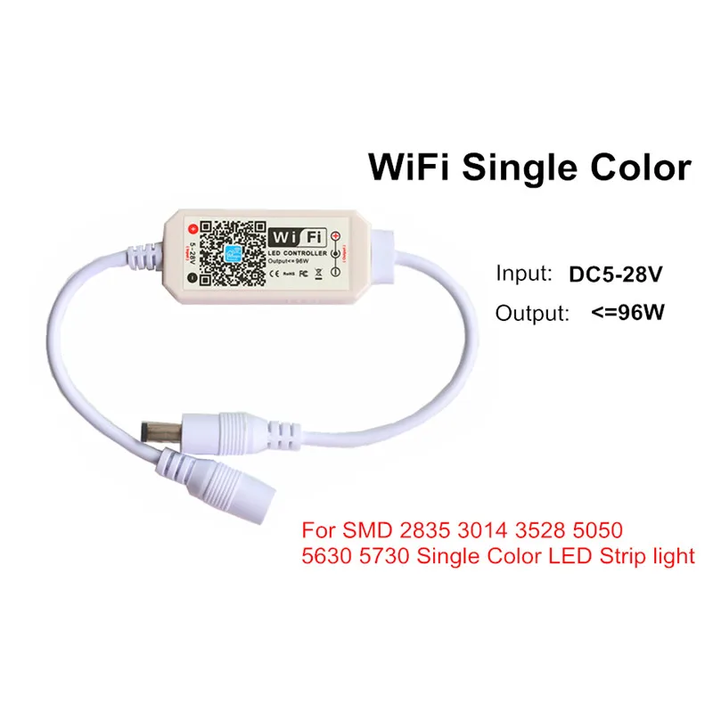 Bluetooth, Wi-Fi, светодиодный контроллер для 5V 12V 24V SMD 2835 3014 3528 5050 5630 WS2811 WS2812B SK6812 один Цвет RGB/RGBW Светодиодные ленты