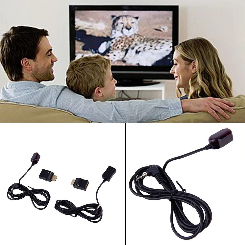 

New IR Extender Over HDMI Remote Control Adapters Receiver Transmitter Cable Kit Wholesale Drop Shipping