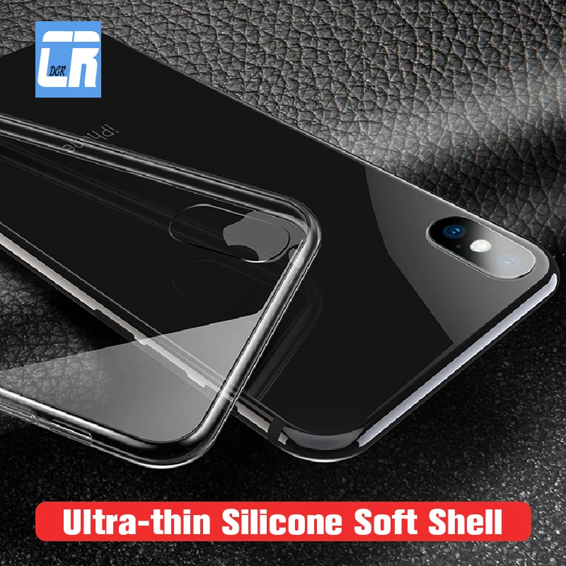 

Clear Silicon Ultra Thin Soft TPU Phone Case for iPhone X XR XS Max Transparent Protective Cover for iPhone 6 5 SE 7 8 6S Plus
