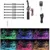 6 RGB di Controllo di Musica A Distanza Senza Fili HA CONDOTTO LA Luce Del Motociclo Lampada Atmosfera con Smart Luce di Freno Accento Stile Neon Luce kit