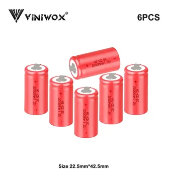 

Real SC 1.2V 2000mAh Ni-CD Rechargeable Battery Cell Power Tool Battery Subc Cells For Makita Bosch Hitachi Robot Accumulator