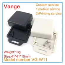 10 шт./лот литьевая Форма Электрический корпус IP54 ABS Пластиковые Настенные Коробки для инструментов diy модуль печатной платы 41*41*15 мм