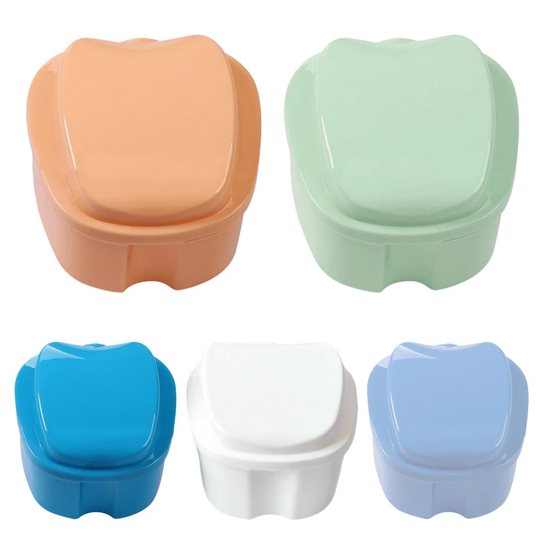 Customizable denture box Apple tooth box plastic denture box dental