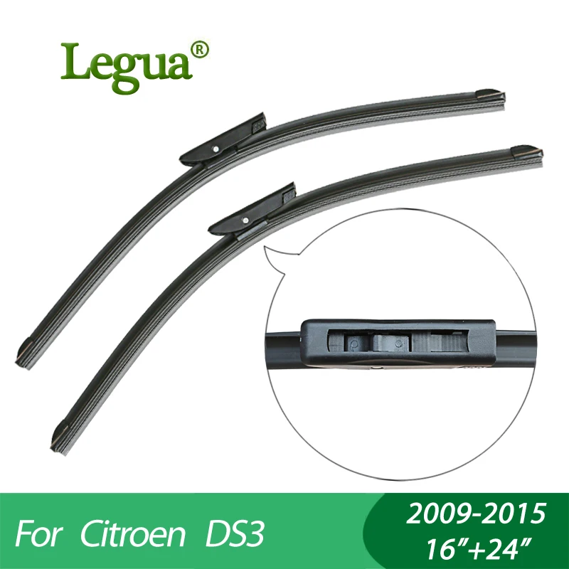 1 set Wiper blades for Citroen DS3 (2009 2015),16"+24",car wiper