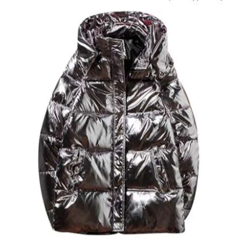 new Silver Bright man Jacket Couple jacket Winter Warm Down Cotton Padded Short Parkas Fashion Men's Bomber Hooded Outwear new Silver Bright man Jacket Couple jacket Winter Warm Down Cotton Padded Short Parkas Fashion Men's Bomber Hooded Outwear