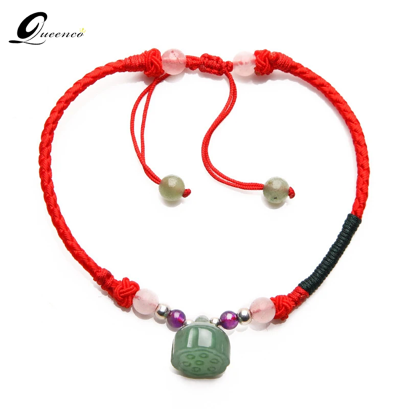 

Stylish Red Wrap Anklets Vintage Nature Stone Anklet Ethnic Jewelry Bead Chinese Style Anklet Female Ornament Ethnic Anklets
