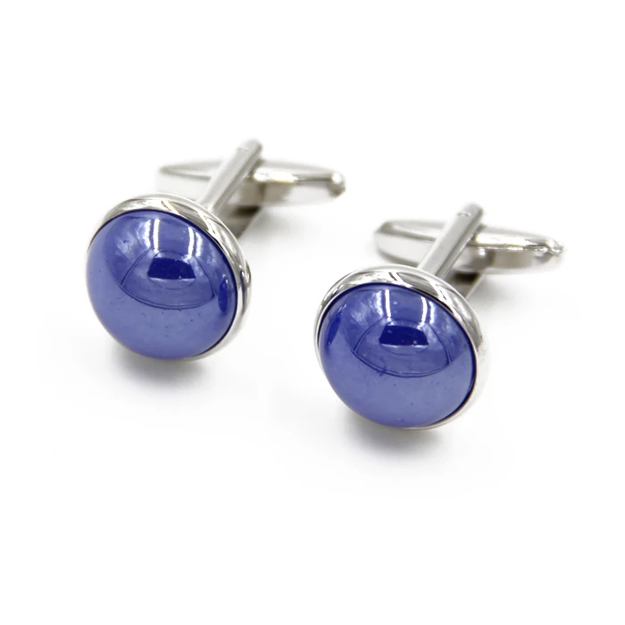 Hot Promotions simple solid color high-grade round French cufflinks Two colors for men and women Cufflinks | Украшения и