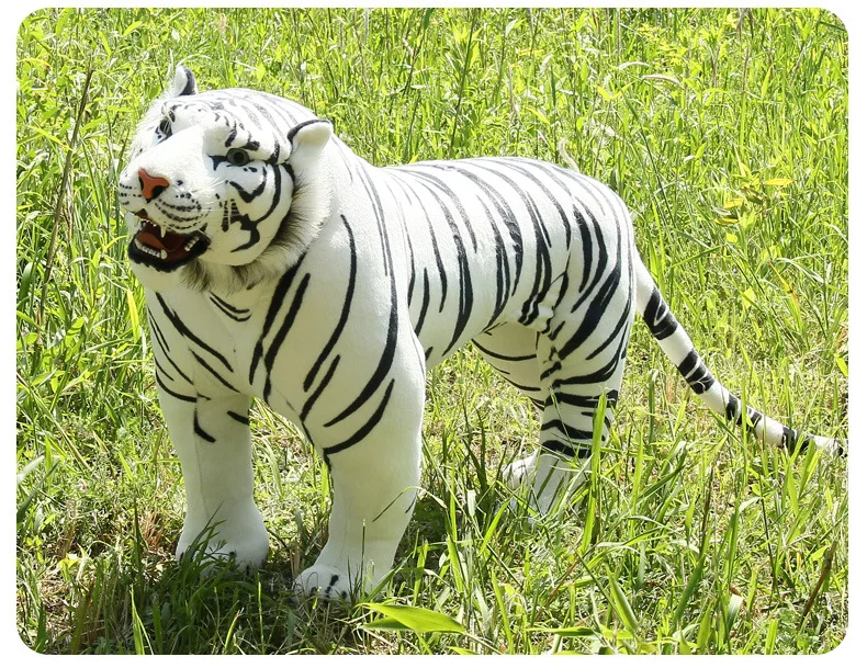 new arrival large 110x75cm white tiger plush toy simulation tiger party decoration, birthday gift w1741 20pcs lot new arrival glitter shell pads patches for girls hair bows hair accessories summer kids headband diy craft decoration