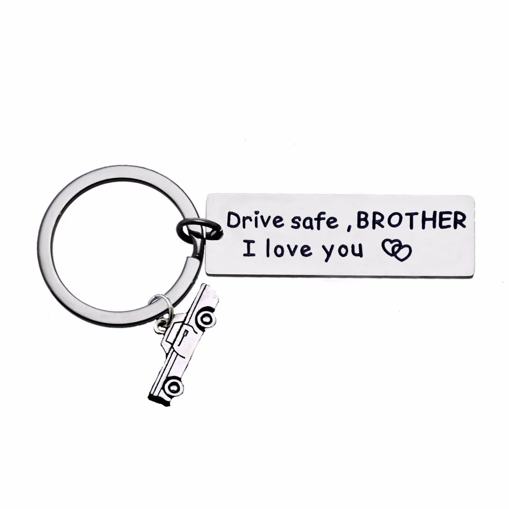 12 шт./лот автомобиль Дальнобойщик талисманы брелок привод безопасный Brother I Love You