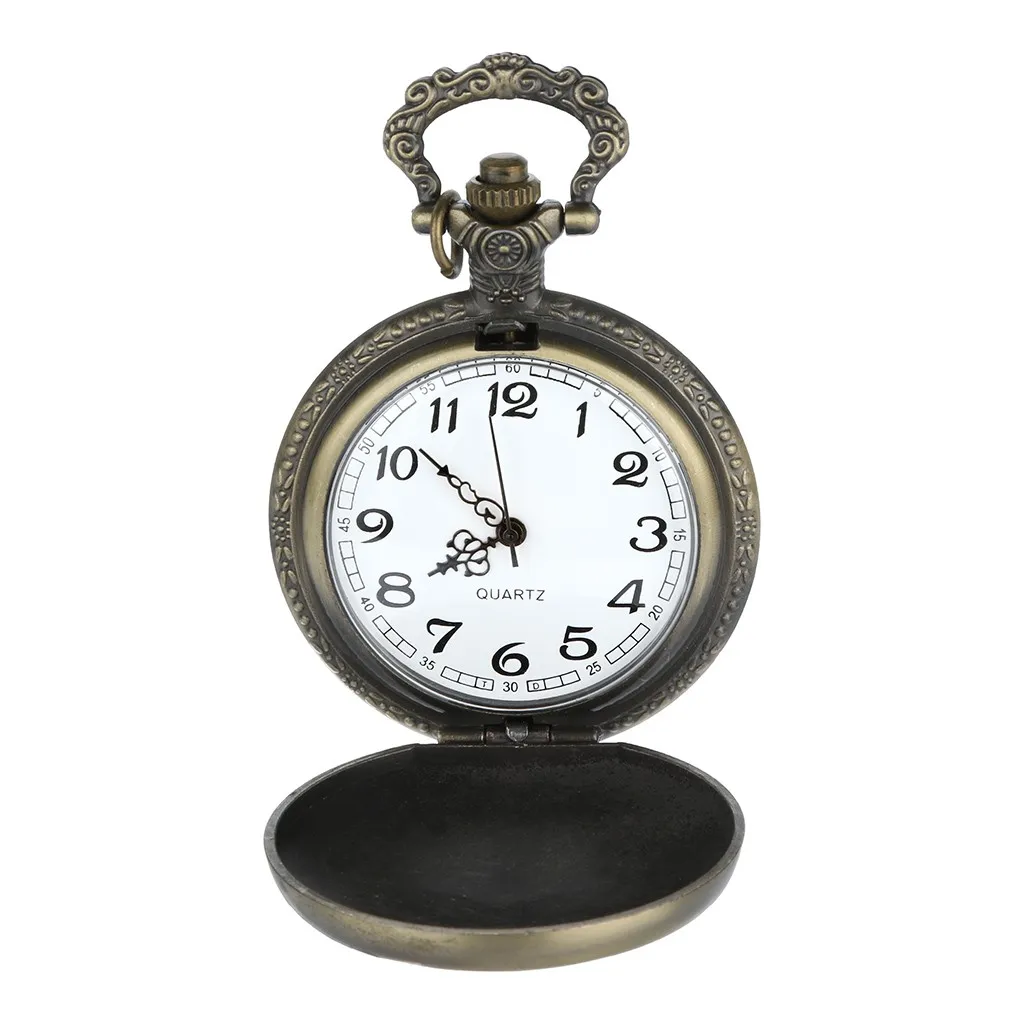 Reloj de bolsillo персонализированный узор стимпанк ВИНТАЖНЫЕ КВАРЦЕВЫЕ римские цифры