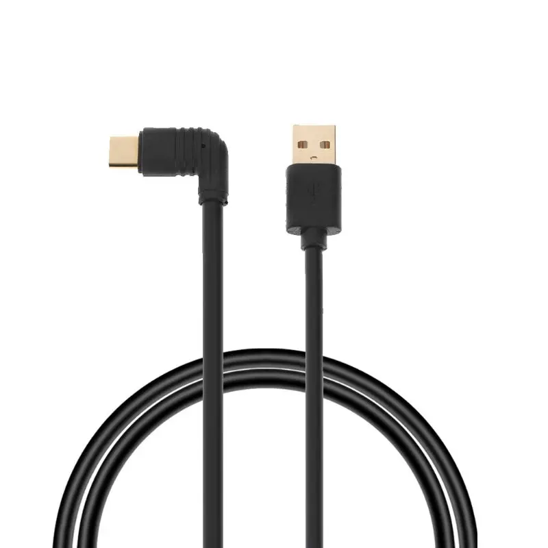

90 Degree Right Angle Type C Micro USB Universal Fast Data Sync Charging Cable 50CM