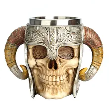 Stainless Steel Skull Mug Viking Ram Horned Pit Lord Warrior Beer Stein Tankard Coffee Mug Tea Cup Halloween Bar Drinkware Gift Stainless Steel Skull Mug Viking Ram Horned Pit Lord Warrior Beer Stein Tankard Coffee Mug Tea Cup Halloween Bar Drinkware Gift