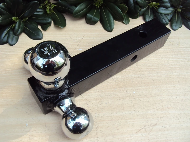 Universal Steel 3 Hitch Chrome Balls 2" Hitch Tow Hitch Pin Lock SUV