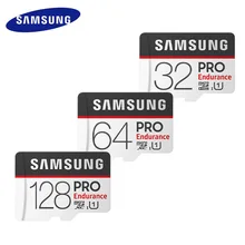 SAMSUNG PRO Endurance слот для карт памяти 256G 128 Гб 64 ГБ 32 ГБ оперативной памяти, 16 Гб встроенной памяти, 8 Гб 100 МБ/с. Micro SD TF карты флэш памяти