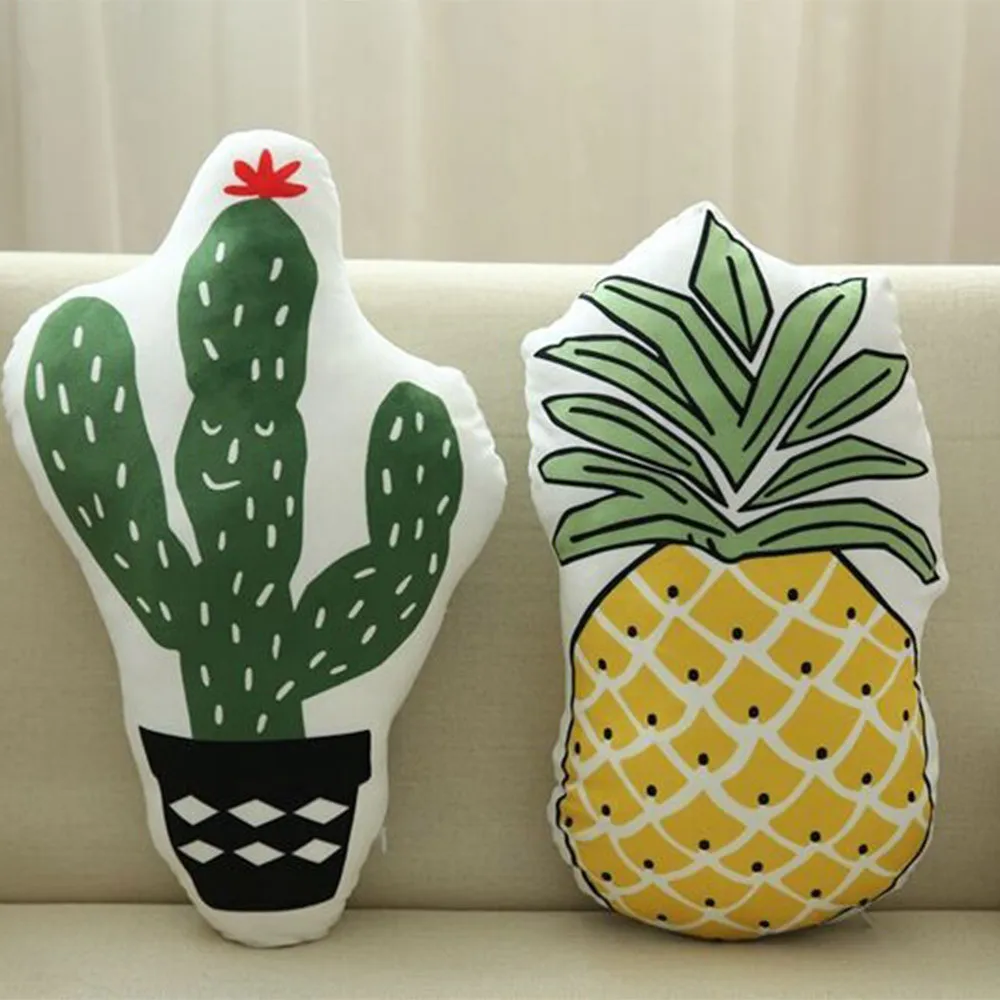 

New Design Creative Pineapple Cactus Decorative Cushion Throw Pillow F8153