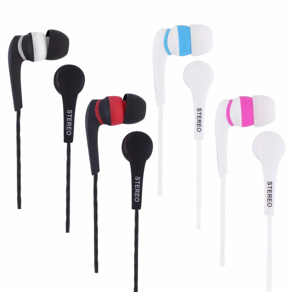 

Music mobile phone earphone braided twist line combo smart universal bass with microphone line control earphone
