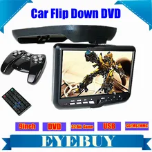 9inch LCD CAR Auto Roof Mount Flip Down Overhead automobile DVD Player Monitor screen TV USB