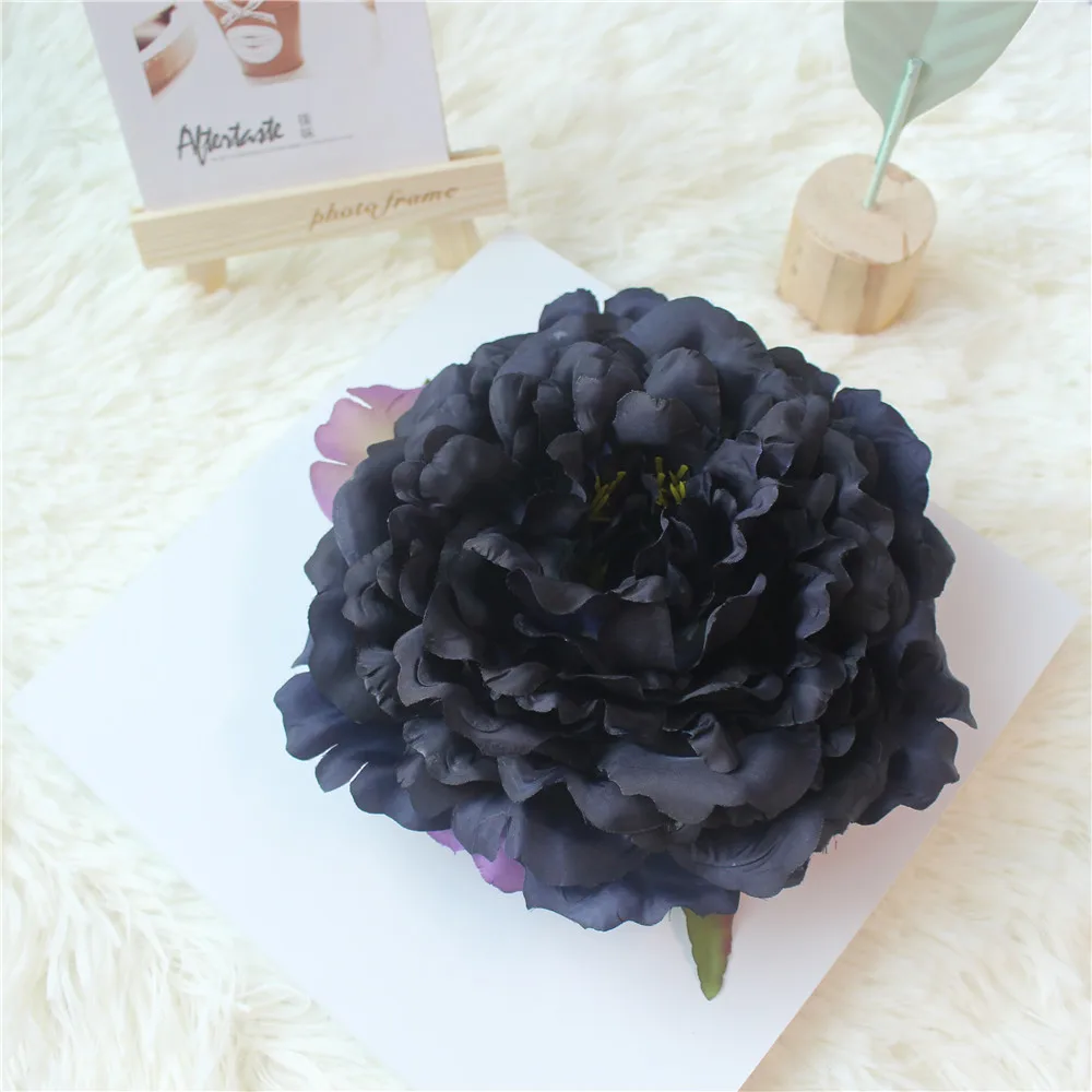 Big Rose Artificial Flower Head White Peonies Silk Red Artificial Flower Heads Wedding Flower Wall Garden Decoration  (65)