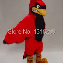 Талисман красный кардинал талисмана красный JAY нарядное платье Пользовательские праздничный карнавальный костюм тема костюм для карнавала наборы костюмов