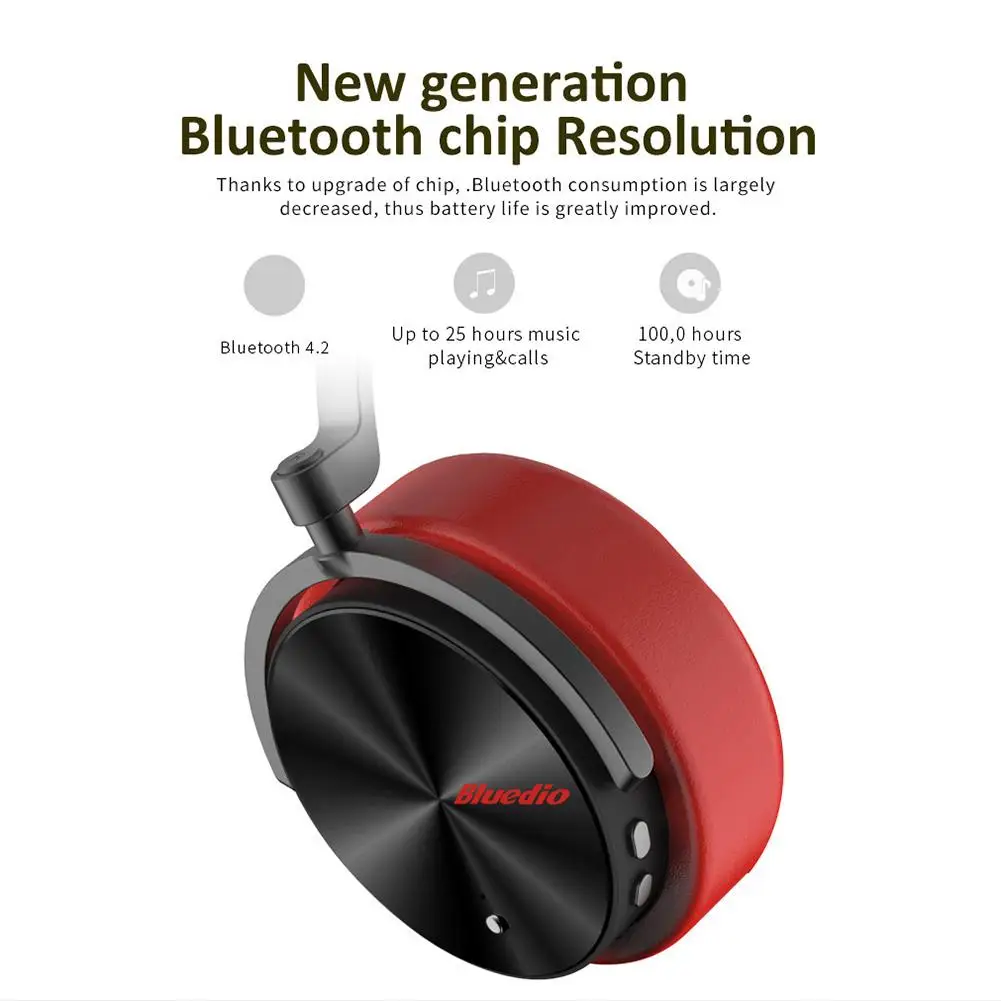 

Bluedio T5 Noise Reduction Wireless Bluetooth Headphone Sports Headset with Mic