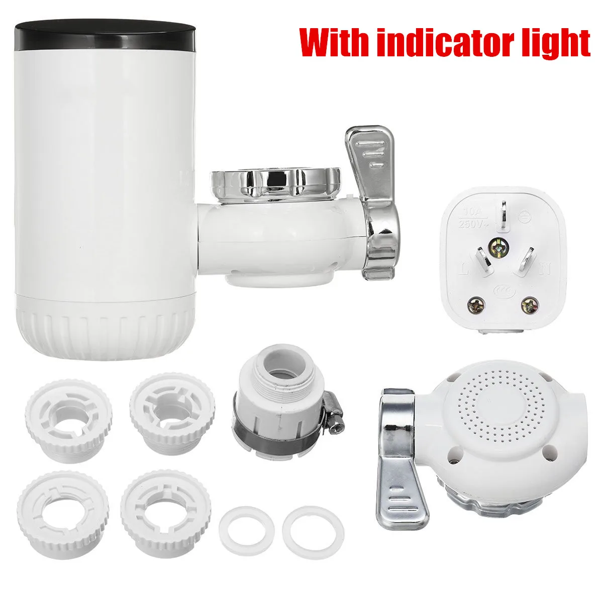 Мгновенный кран для горячей воды электрический кухонный водонагреватель кран водонагревателя холодного нагрева кран безрезервуарный Мгновенный водонагреватель - Цвет: Indicator light