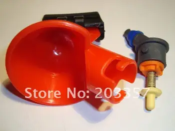 

10 pcs poultry cup chicken bird quial nipple drinker waterer cage