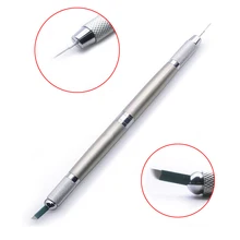 Профессиональный микроблейдинг tebori ручка для постоянного Косметика машины ручная ручка для бровей макияж тату комплект 3 в 1 шт