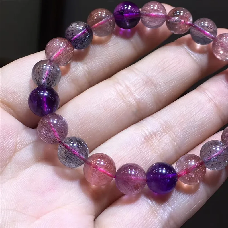 Natural Super Seven Melody Stone Rutilated Quartz Bracelet (2)