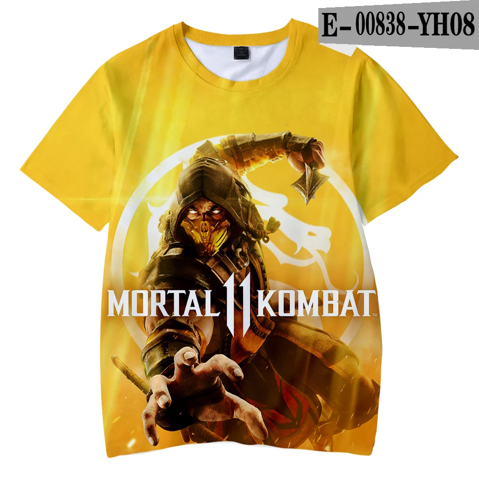Children's t-shirt Mortal Kombat 11 t shirt 3d Games Print Tee Shirt wear Fashion Cool and comfortable tshirt for the kids - Цвет: 3D
