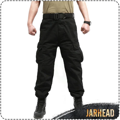Уличные военные тактические охотничьи армейские мужские штаны армейские для боевой подготовки спецназа военные брюки хлопковые охотничьи походы на природу спортивные брюки - Цвет: Black