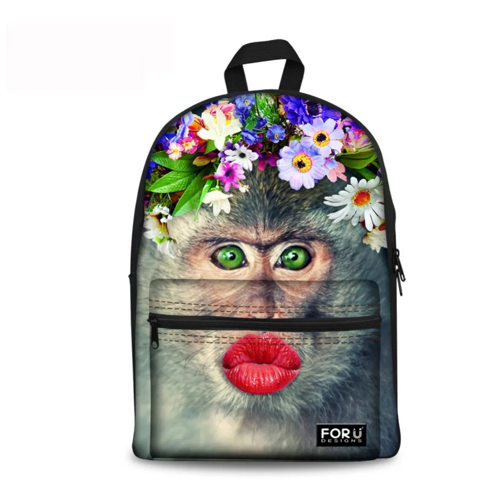 NoisyDesigns мальчики девочек Школьный рюкзак смешной цветок с принтом кота Mochila Рюкзак Школьная Сумка для подростков студенты сумка