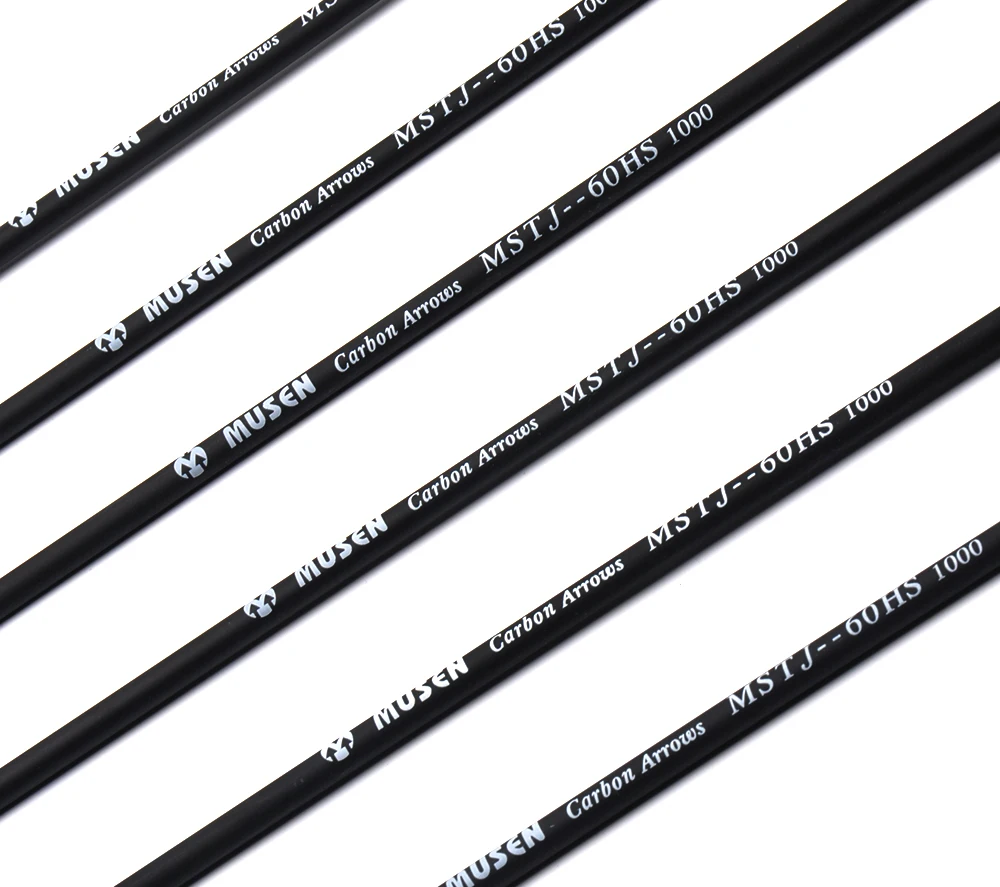 6/12/24 pcs 80cm Spine1000 Carbon Arrows with Black and White Feather for Compound/Recurve Bow Hunting Archery RU