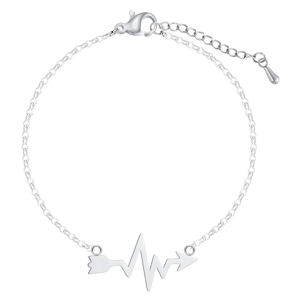 QIMING Heartbeat браслеты с элементами в виде стрел медсестры подарок для врача