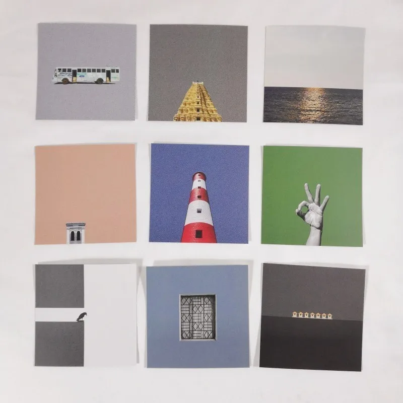 SIXONE 9 наборов Ins в простом стиле, декоративная карточка для ручного счета, поминовение, художественная фотография, реквизит, украшение комнаты, стены - Цвет: B cardboard