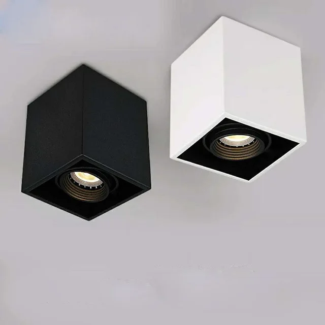 High quality Surface Mounted 4 azimuth adjustment LED COB Downlights 85-265V 3w/5w/7w/10wLED Ceiling Lamp Spot Light High quality Surface Mounted 4 azimuth adjustment LED COB Downlights 85-265V 3w/5w/7w/10wLED Ceiling Lamp Spot Light