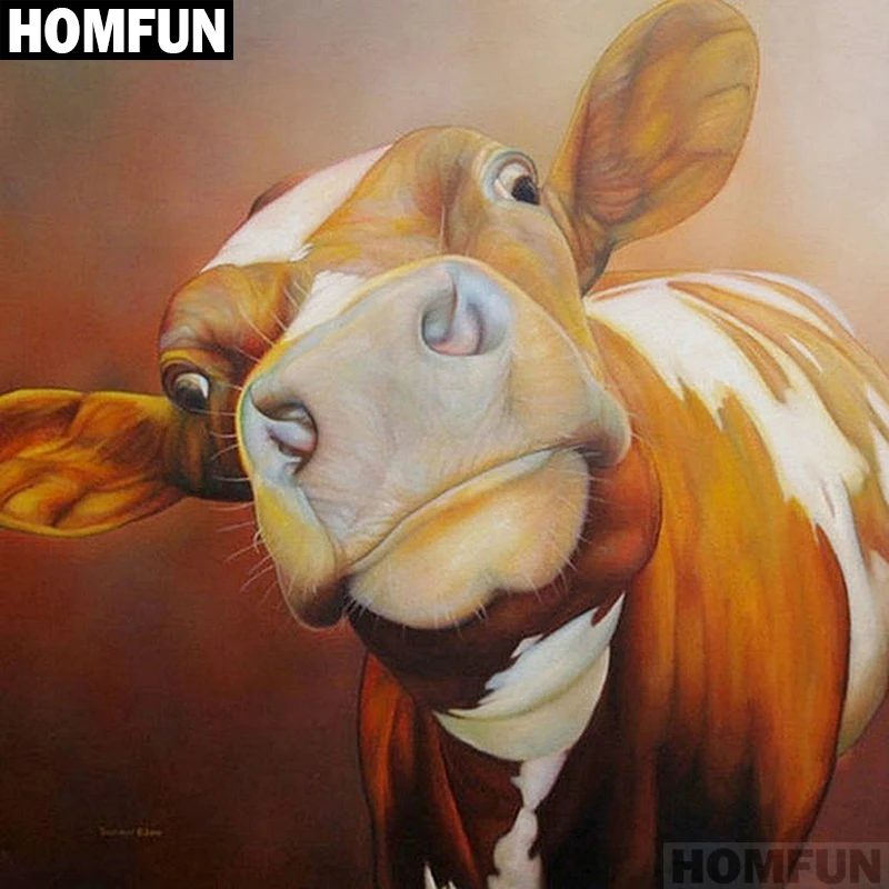 Алмазная живопись HOMFUN A01519 полноразмерная/круглая вышивка сделай сам с